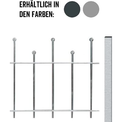GAH ALBERTS Madrid Stahl Gartenzauner Set GAH ALBERTS Madrid Stahl Gartenzauner Set