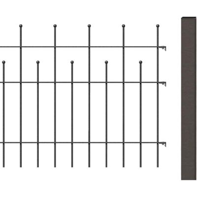 GAH ALBERTS Zaun-Anbauset Madrid - Stahl, Anthrazit Metallic GAH ALBERTS Zaun-Anbauset Madrid - Stahl, Anthrazit Metallic