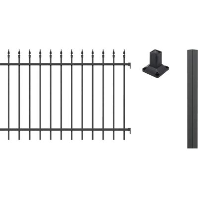 ALBERTS Chaussee Zaun - 2m, 120cm hoch, schwarz ALBERTS Chaussee Zaun - 2m, 120cm hoch, schwarz