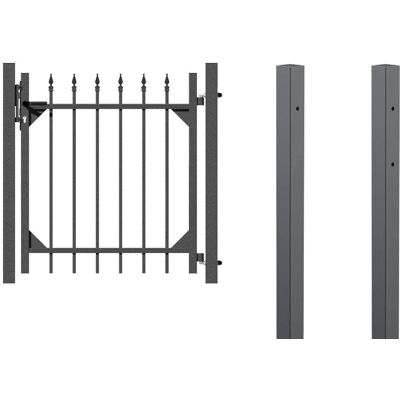 ALBERTS Chaussee Tor - 96,5cm Grau Aluminium ALBERTS Chaussee Tor - 96,5cm Grau Aluminium