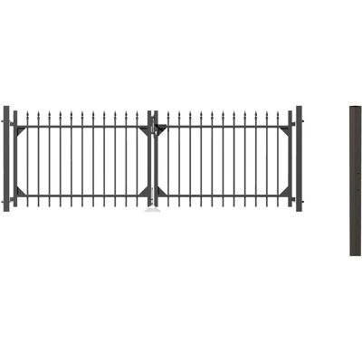Albert's Doppeltes Tor Chaussee - Aluminium, 100/120cm, Anthrazit Albert's Doppeltes Tor Chaussee - Aluminium, 100/120cm, Anthrazit