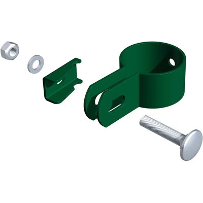 Gah-alberts Morsetto per palo - 34mm Verde - Alta qualità Gah-alberts Morsetto per palo - 34mm Verde - Alta qualità