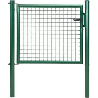 ALBERTS Wellengitter-Einzeltor - Gartenzäunung - Stahl, grün, verstellbar 75-200cm ALBERTS Wellengitter-Einzeltor - Gartenzäunung - Stahl, grün, verstellbar 75-200cm