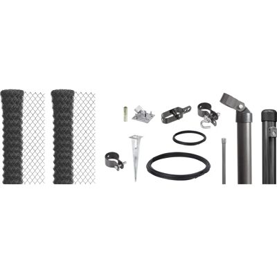 Alberts - Maschendrahtzaun Set - 1.5 m hoch - Drahtzaun Alberts - Maschendrahtzaun Set - 1.5 m hoch - Drahtzaun