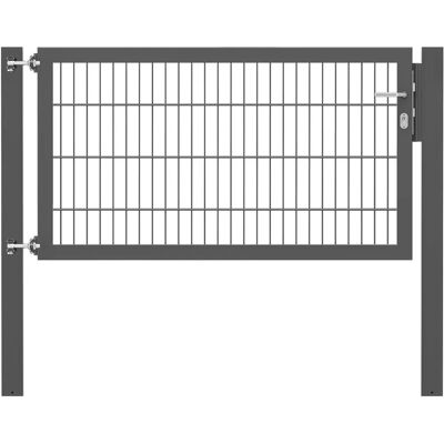ALBERTS Flexo Plus Zauneinzeltür - Stahl, Anthrazit, 150x80cm ALBERTS Flexo Plus Zauneinzeltür - Stahl, Anthrazit, 150x80cm