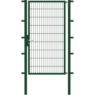 Alberts Stahl Tor für Doppelstabmatten - Grün, 1m x 1,8m Alberts Stahl Tor für Doppelstabmatten - Grün, 1m x 1,8m