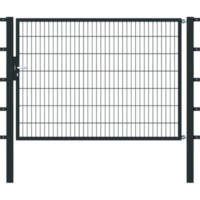 ALBERTS Stahlzauntor - 200x140cm, Anthrazit, Langlebiger Stahl ALBERTS Stahlzauntor - 200x140cm, Anthrazit, Langlebiger Stahl