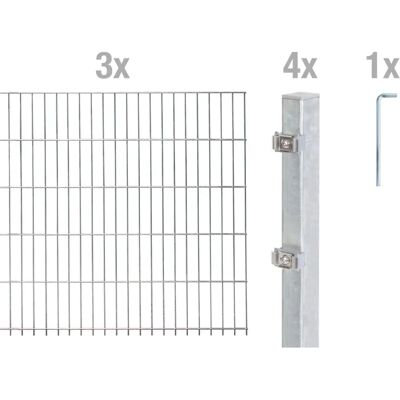 Alberts - Doppelstabmatten - 6 m - 200x140 cm - Fence set Alberts - Doppelstabmatten - 6 m - 200x140 cm - Fence set