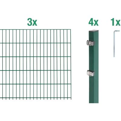 Alberts Gartenzaun-Set - Grün, 2m Matten, 80-200cm Höhe Alberts Gartenzaun-Set - Grün, 2m Matten, 80-200cm Höhe