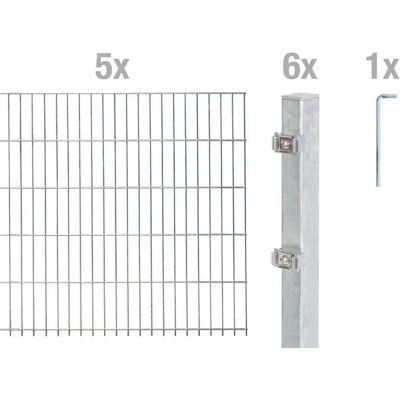Alberts Stahlzaun-Set - 2m Matten, 80-200cm Höhe, 4-30m Länge Alberts Stahlzaun-Set - 2m Matten, 80-200cm Höhe, 4-30m Länge