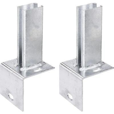 ALBERTS Ancrage pour Poteau 60x40mm - Fixation au Sol - Publicité ALBERTS Ancrage pour Poteau 60x40mm - Fixation au Sol - Publicité