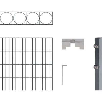 ALBERTS Oslo Dekor-Doppelstabzaun - Gartenzaun 100-160cm ALBERTS Oslo Dekor-Doppelstabzaun - Gartenzaun 100-160cm