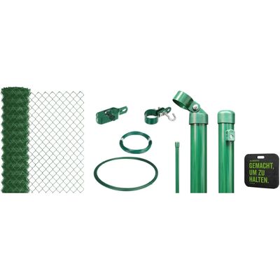ALBERTS Zaun - 125 cm x 25 m - Grün - Maschendrahtzaun ALBERTS Zaun - 125 cm x 25 m - Grün - Maschendrahtzaun