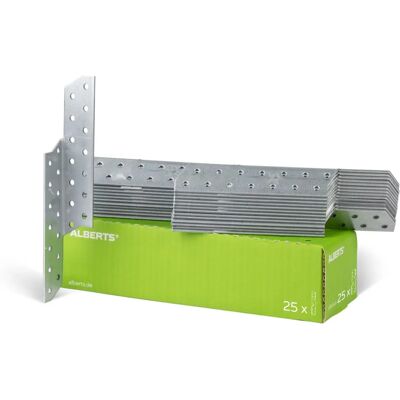 Alberts Wsporniki - 210 mm Ocynkowane stalowe Zestaw 25 - Podpory i mocowania Alberts Wsporniki - 210 mm Ocynkowane stalowe Zestaw 25 - Podpory i mocowania