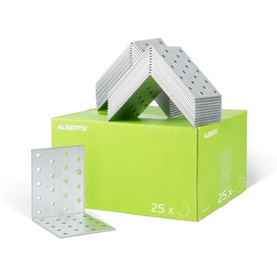 Suporte de aço Alberts - 36mm, 100x100mm, Zincado - Suporte Suporte de aço Alberts - 36mm, 100x100mm, Zincado - Suporte