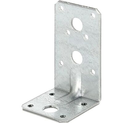 Conector de canto em aço resistente Alberts - 50x50mm com 3/10 orifícios Conector de canto em aço resistente Alberts - 50x50mm com 3/10 orifícios
