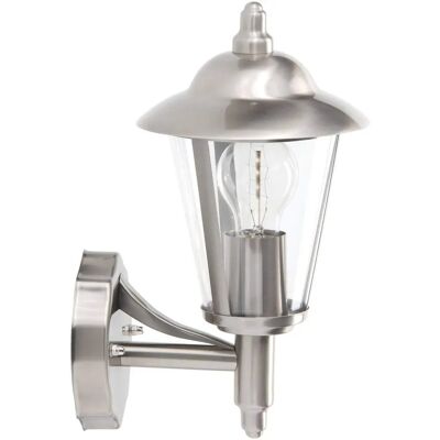 Brilliant Neil Stainless Steel Outdoor Wall Lamp - Wall Mount 60W IP44 Brilliant Neil Stainless Steel Outdoor Wall Lamp - Wall Mount 60W IP44