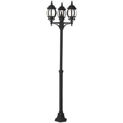 Lámpara de pie de jardín negra Istria de Brilliant - Exterior IP23 Lámpara de pie de jardín negra Istria de Brilliant - Exterior IP23