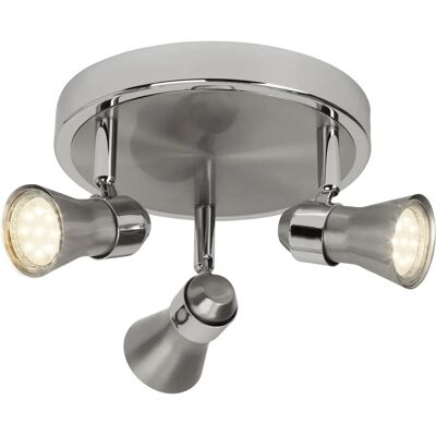 Brilliant Sanny LED Deckenleuchte - Verstellbare Köpfe, Warmweiß, Chrom Brilliant Sanny LED Deckenleuchte - Verstellbare Köpfe, Warmweiß, Chrom
