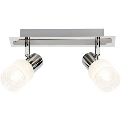 Brilliant G32429/77 LED Spotbalken - Chrom - 2-flammig Brilliant G32429/77 LED Spotbalken - Chrom - 2-flammig