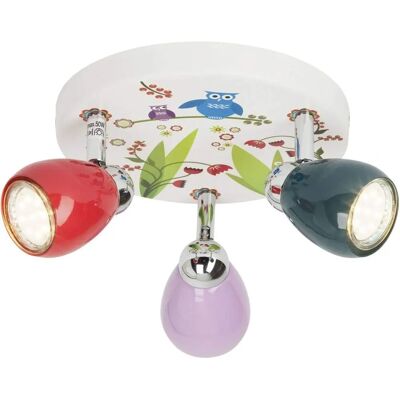 Brilliant Vögel LED-Spots - 3x GU10, 3W, Bunt - LED-Reflektorlampen inklusive Brilliant Vögel LED-Spots - 3x GU10, 3W, Bunt - LED-Reflektorlampen inklusive