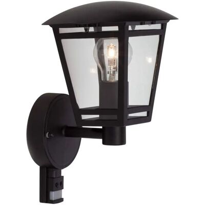 Lámpara de Pared Riley de Brilliant con Sensor - IP44, Negro Lámpara de Pared Riley de Brilliant con Sensor - IP44, Negro
