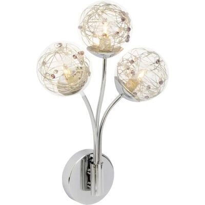 BRILLIANT Joya Wandleuchte - Chrom - 3-flammige Deckenlampe BRILLIANT Joya Wandleuchte - Chrom - 3-flammige Deckenlampe
