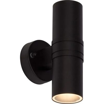 BRILLIANT Hanni Schwarze Außenwandleuchte - Dekorative IP44 LED-Leuchte BRILLIANT Hanni Schwarze Außenwandleuchte - Dekorative IP44 LED-Leuchte