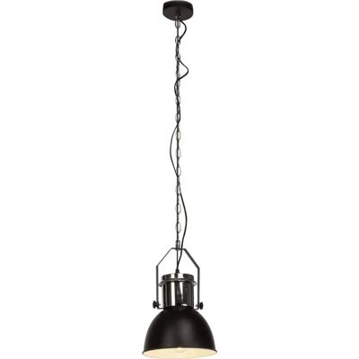 Brilliant Salford Pendellampe - 1 Flammig, Ø 23cm, Schwarz/Krom, E27, 60W Brilliant Salford Pendellampe - 1 Flammig, Ø 23cm, Schwarz/Krom, E27, 60W