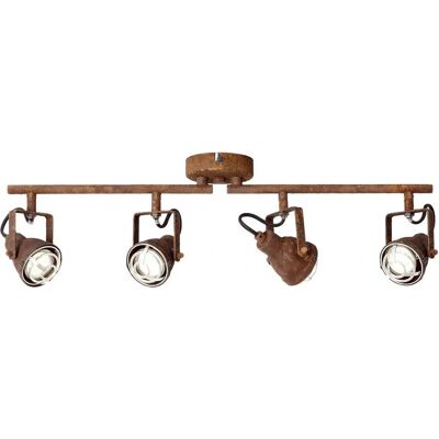 Brilliant Bente rustfarbige Lampe - Spot-Röhre 4-flg - Für Reflektorlampen Brilliant Bente rustfarbige Lampe - Spot-Röhre 4-flg - Für Reflektorlampen