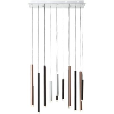 BRILLIANT Cembalo Pendelleuchte - 14-Flamm, 180cm, Braun - Innenraumbeleuchtung BRILLIANT Cembalo Pendelleuchte - 14-Flamm, 180cm, Braun - Innenraumbeleuchtung