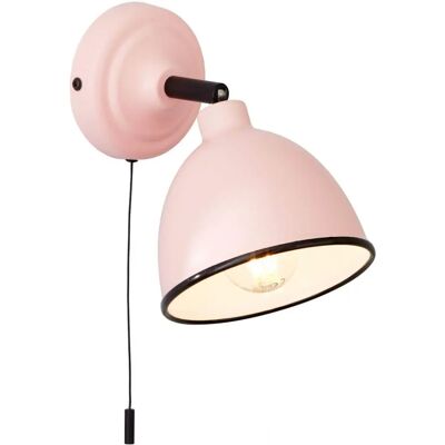 Brilliant Telio Pink Wandleuchte - Zugschalter, 28W, E14 Brilliant Telio Pink Wandleuchte - Zugschalter, 28W, E14