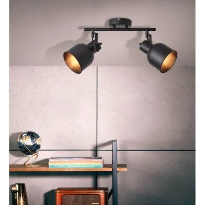 BRILLIANT Deckenstrahler - 2-flammig, schwenkbar, Vintage-Design BRILLIANT Deckenstrahler - 2-flammig, schwenkbar, Vintage-Design