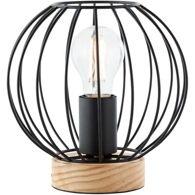 BRILLIANT Sorana Tischlampe - schwarz/holz - 40W - Tischlampe BRILLIANT Sorana Tischlampe - schwarz/holz - 40W - Tischlampe