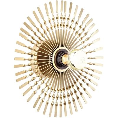 BRILLIANT Mendoza Wandleuchte - Gold, 33cm, E27 BRILLIANT Mendoza Wandleuchte - Gold, 33cm, E27