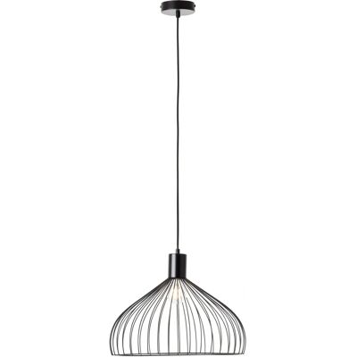 BRILLIANT Blacky Pendelleuchte - Ø 40cm, 135,5cm hoch, schwarz matt BRILLIANT Blacky Pendelleuchte - Ø 40cm, 135,5cm hoch, schwarz matt