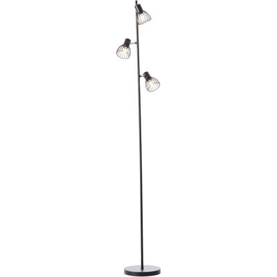 BRILLIANT Blacky Stehlampe - 3flammig, Ø 25cm, 162cm höjd BRILLIANT Blacky Stehlampe - 3flammig, Ø 25cm, 162cm höjd