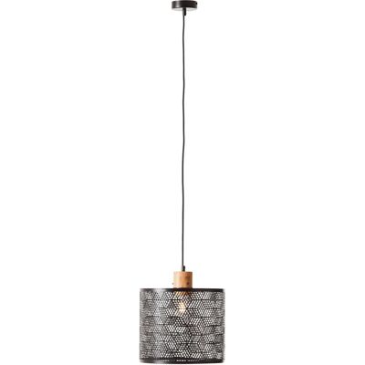Brillant Santy Pendelleuchte - Metall Schwarz Natur 29cm 120cm Brillant Santy Pendelleuchte - Metall Schwarz Natur 29cm 120cm