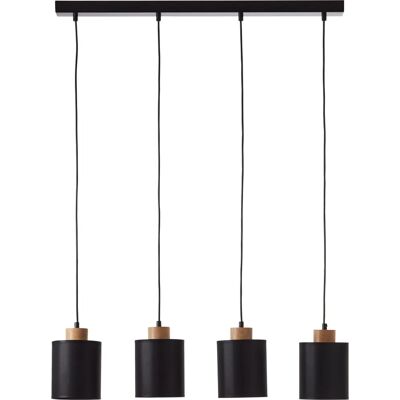 BRILLIANT Vonnie Pendelleuchte Schwarz - 111cm H x 80cm B, 4 x E27 BRILLIANT Vonnie Pendelleuchte Schwarz - 111cm H x 80cm B, 4 x E27