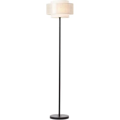 BRILLIANT Odar Stehlampe - Schwarz/Beige - Ø36cm, 152,5cm H BRILLIANT Odar Stehlampe - Schwarz/Beige - Ø36cm, 152,5cm H