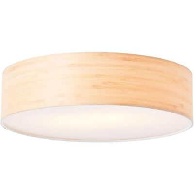 BRILLIANT Romm Deckenleuchte - Holz & Weiß, Ø 38cm, E27, 33W BRILLIANT Romm Deckenleuchte - Holz & Weiß, Ø 38cm, E27, 33W