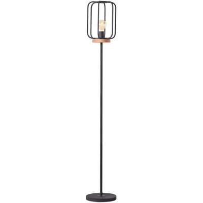 Brilliant Tosh 93145/66 Stehleuchte - Holz, Schwarz, Antik - Stehleuchte Brilliant Tosh 93145/66 Stehleuchte - Holz, Schwarz, Antik - Stehleuchte