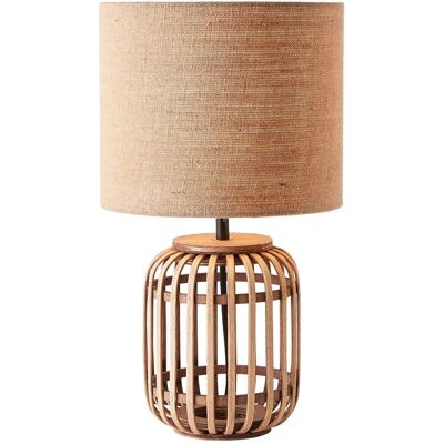 BRILLIANT Lampe de Table Woodrow - Nature, 42cm, E27 BRILLIANT Lampe de Table Woodrow - Nature, 42cm, E27