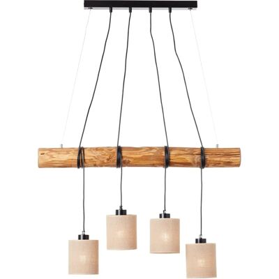 BRILLIANT Vander Pendelleuchte - Verstellbar, Schwarz/Holz - Innen BRILLIANT Vander Pendelleuchte - Verstellbar, Schwarz/Holz - Innen