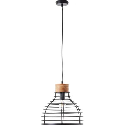 BRILLIANT Avia Pendelleuchte - Höhenverstellbar, Dimmer, Schwarz/Holz BRILLIANT Avia Pendelleuchte - Höhenverstellbar, Dimmer, Schwarz/Holz