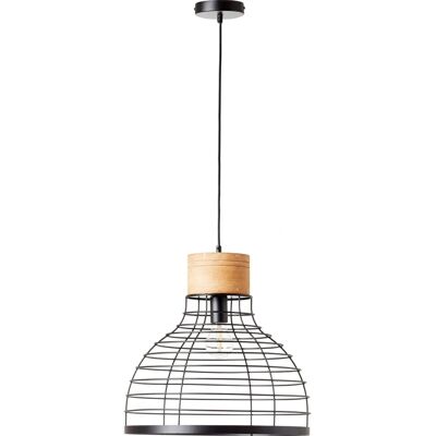 BRILLIANT Avia Pendelleuchte - Höhenverstellbar, E27, 52W, Holz/Metall BRILLIANT Avia Pendelleuchte - Höhenverstellbar, E27, 52W, Holz/Metall