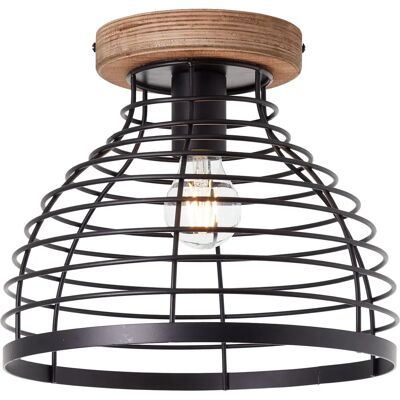 Brilliant Avia Deckenleuchte - Schwarz/Holz - 30cm - Dimmbar Brilliant Avia Deckenleuchte - Schwarz/Holz - 30cm - Dimmbar