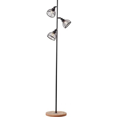 BRILLIANT Stehlampe - Verstellbare Köpfe - Nachhaltiges Holz - Innenbereich BRILLIANT Stehlampe - Verstellbare Köpfe - Nachhaltiges Holz - Innenbereich
