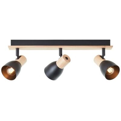 Brilliant Daintree Spot-Strahler 3-Flammig Holz/Schwarz Metall - Deckenleuchte Brilliant Daintree Spot-Strahler 3-Flammig Holz/Schwarz Metall - Deckenleuchte