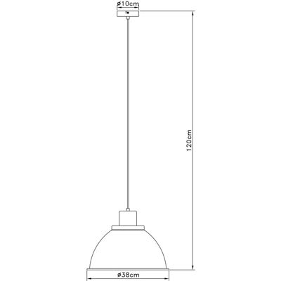 Brilliant Erena Pendelleuchte - Metall Holz 38cm E27 60W Brilliant Erena Pendelleuchte - Metall Holz 38cm E27 60W